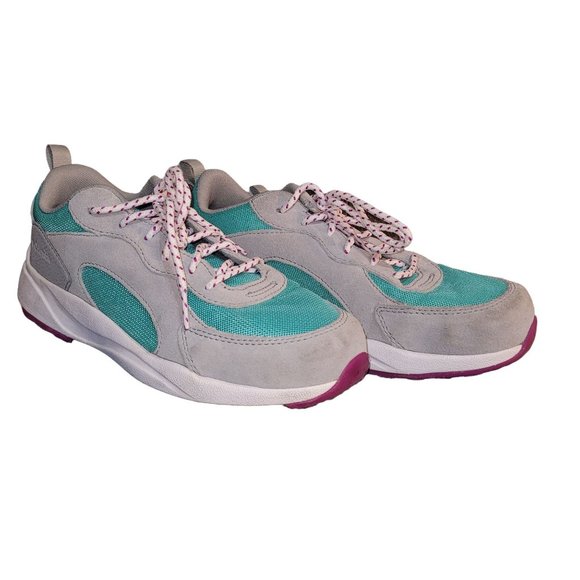 Columbia Kids Pivot Sneakers Youth 7/Women's 8.5 Grey/Teal/Purple - Picture 5 of 11